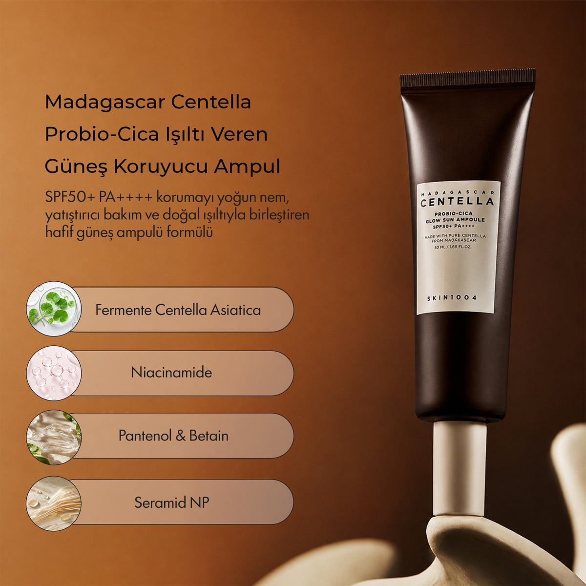 Skin 1004 - Centella Probio-Cica Glow Sun Ampoule 50 ml