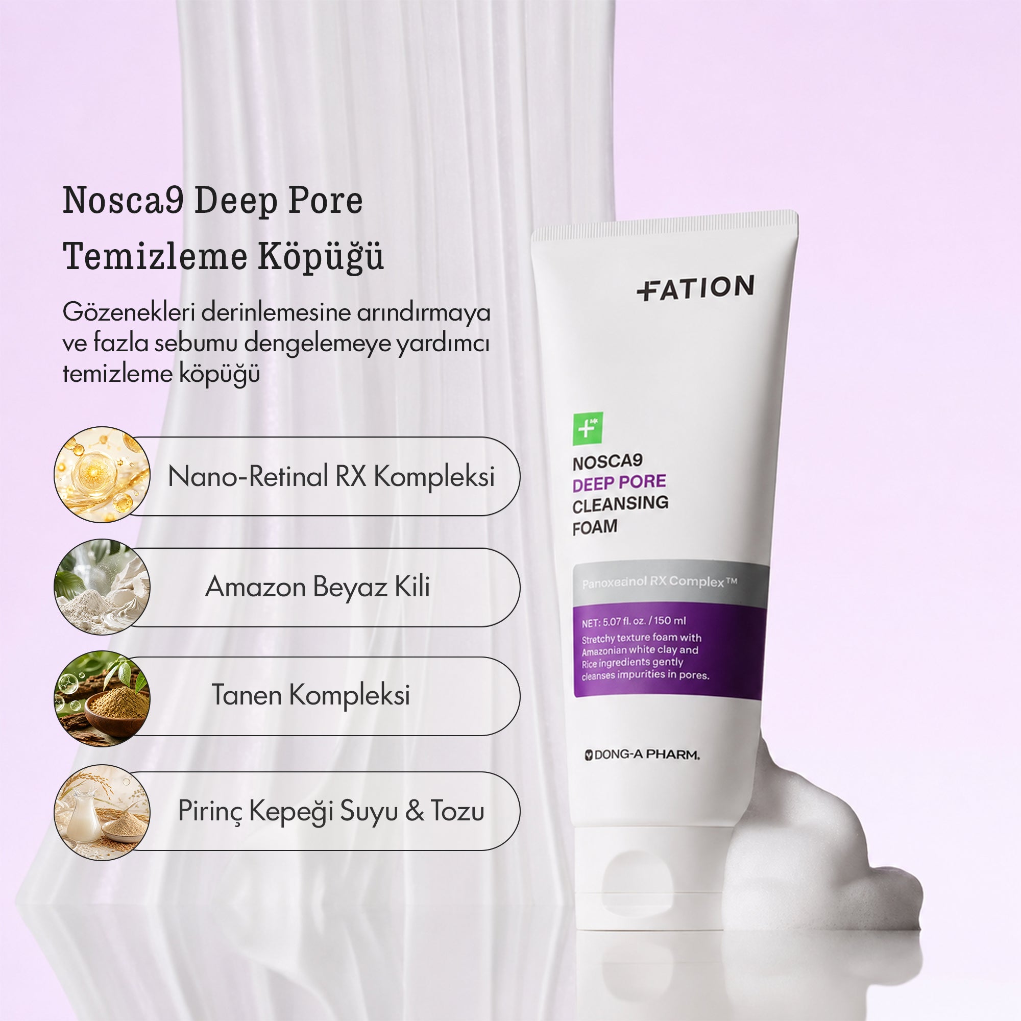 Fation - Nosca9 Deep Pore Cleansing Foam 150 ml
