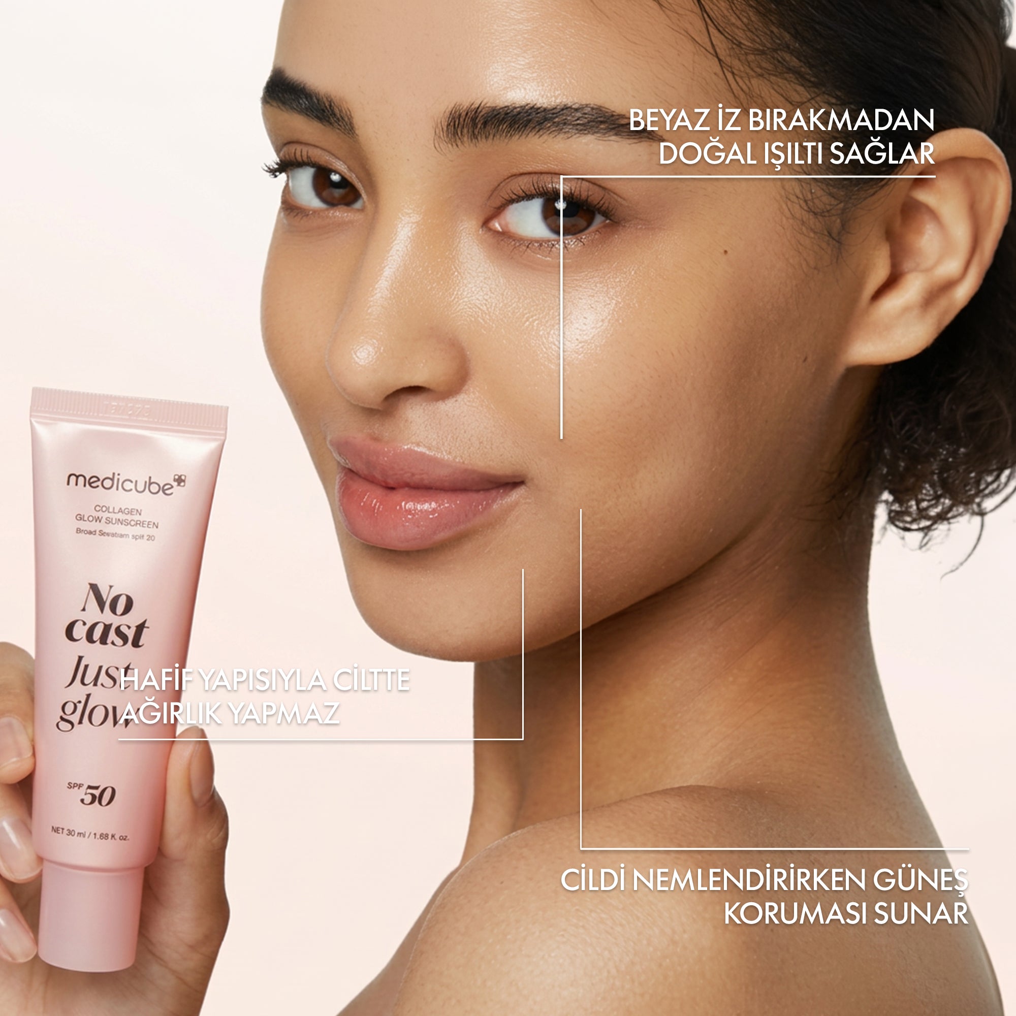 Medicube - No Cast Just Glow Collagen Güneş Kremi 50 ml