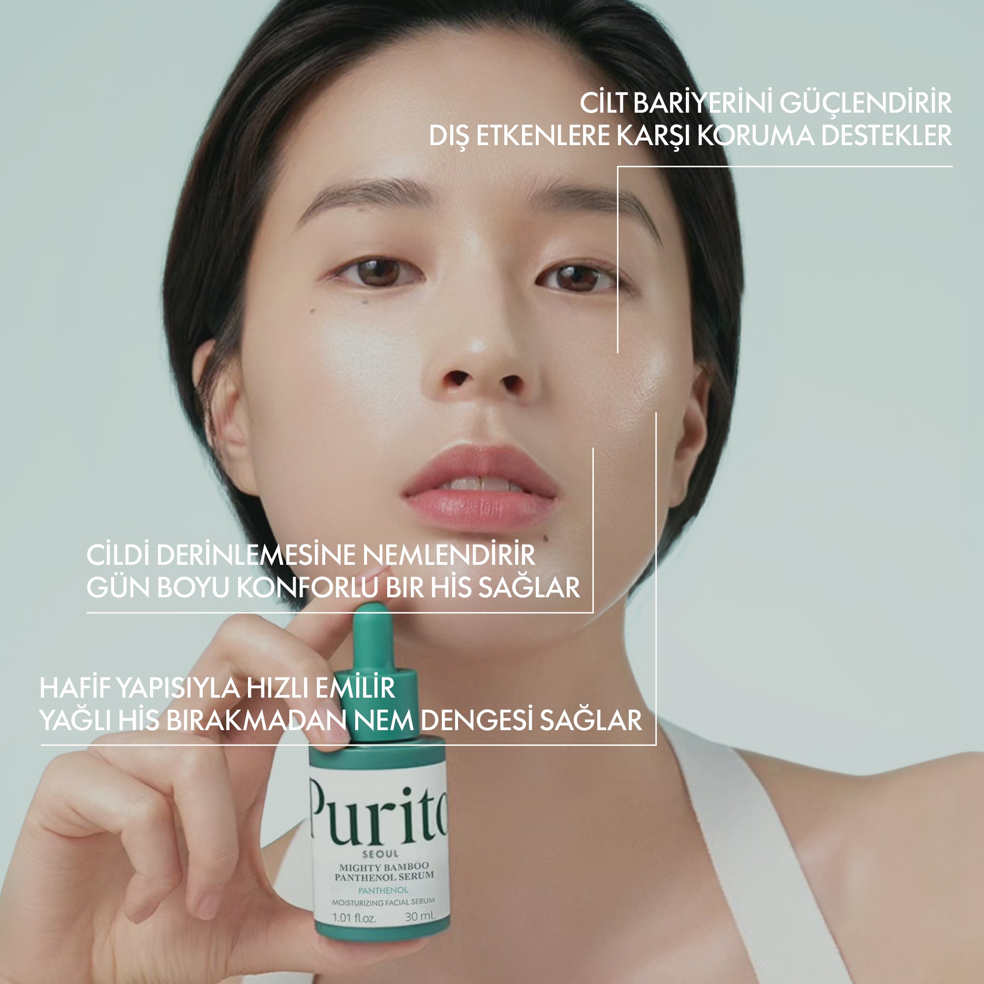 PURİTO SEOUL -  Mighty Bamboo Panthenol Serum 30 ml