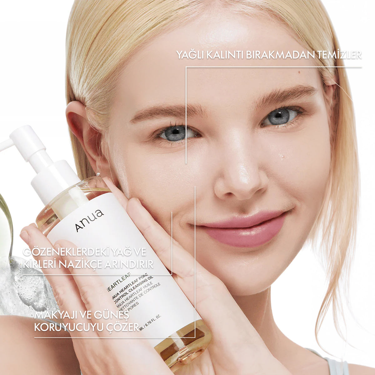 Anua - Hearleaf Pore Control Temizleme Yağı 200 ml