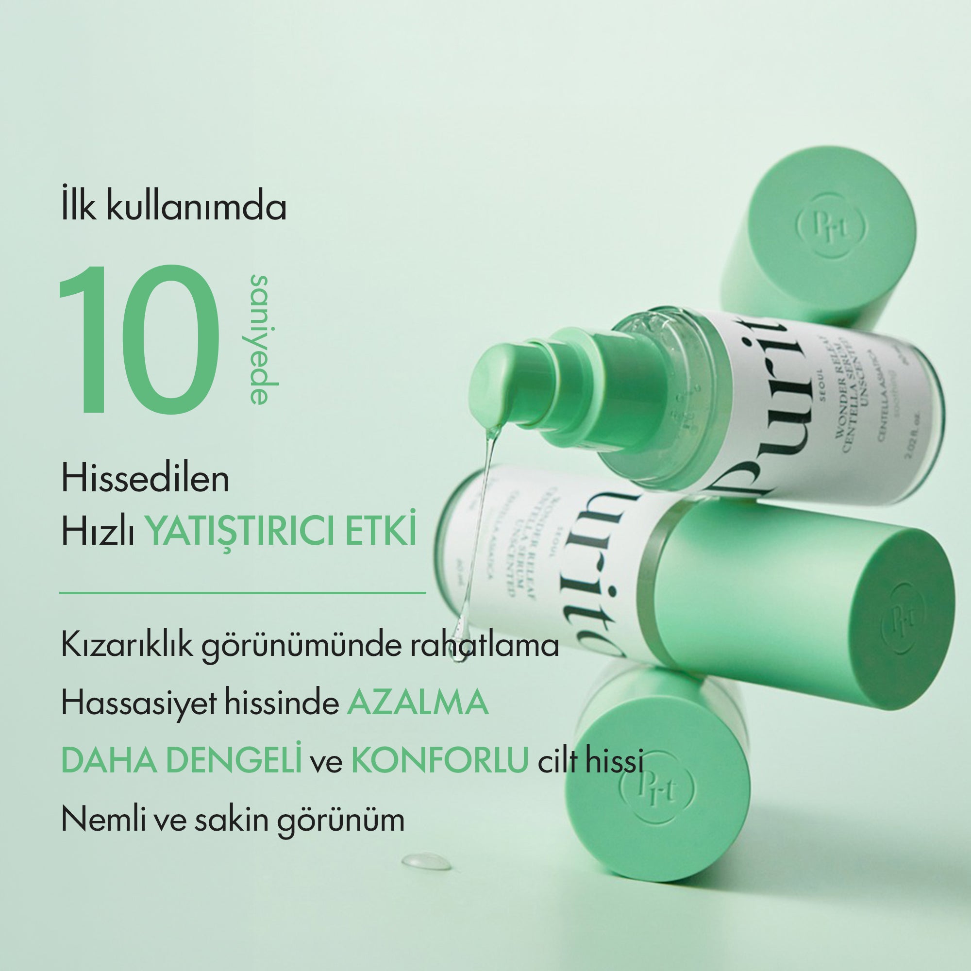 PURİTO SEOUL - Wonder Releaf Centella Bariyer Koruyucu Kokusuz Serum 60 ml