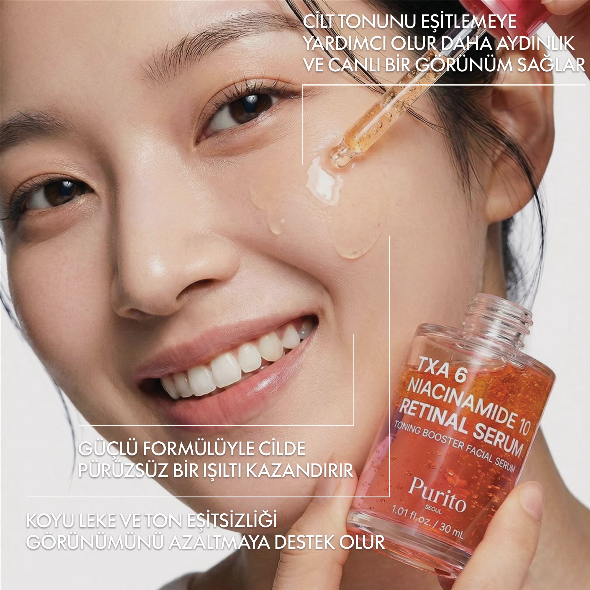 PURİTO SEOUL - TXA 6 Niacinamide 10 Retinal Serum 30 ml
