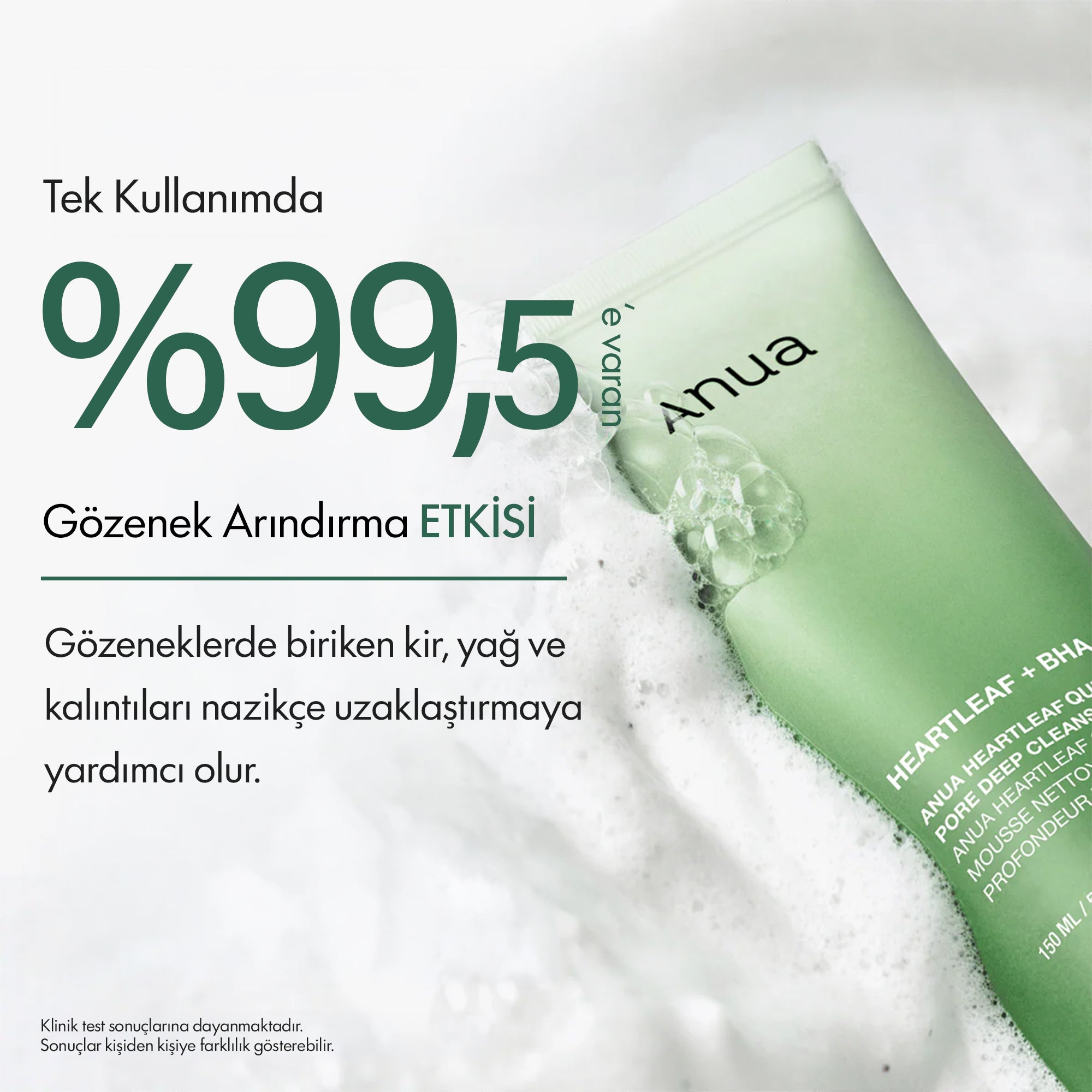 Anua - Heartleaf Quercetinol Pore Deep Temizleme Köpüğü 150 ml