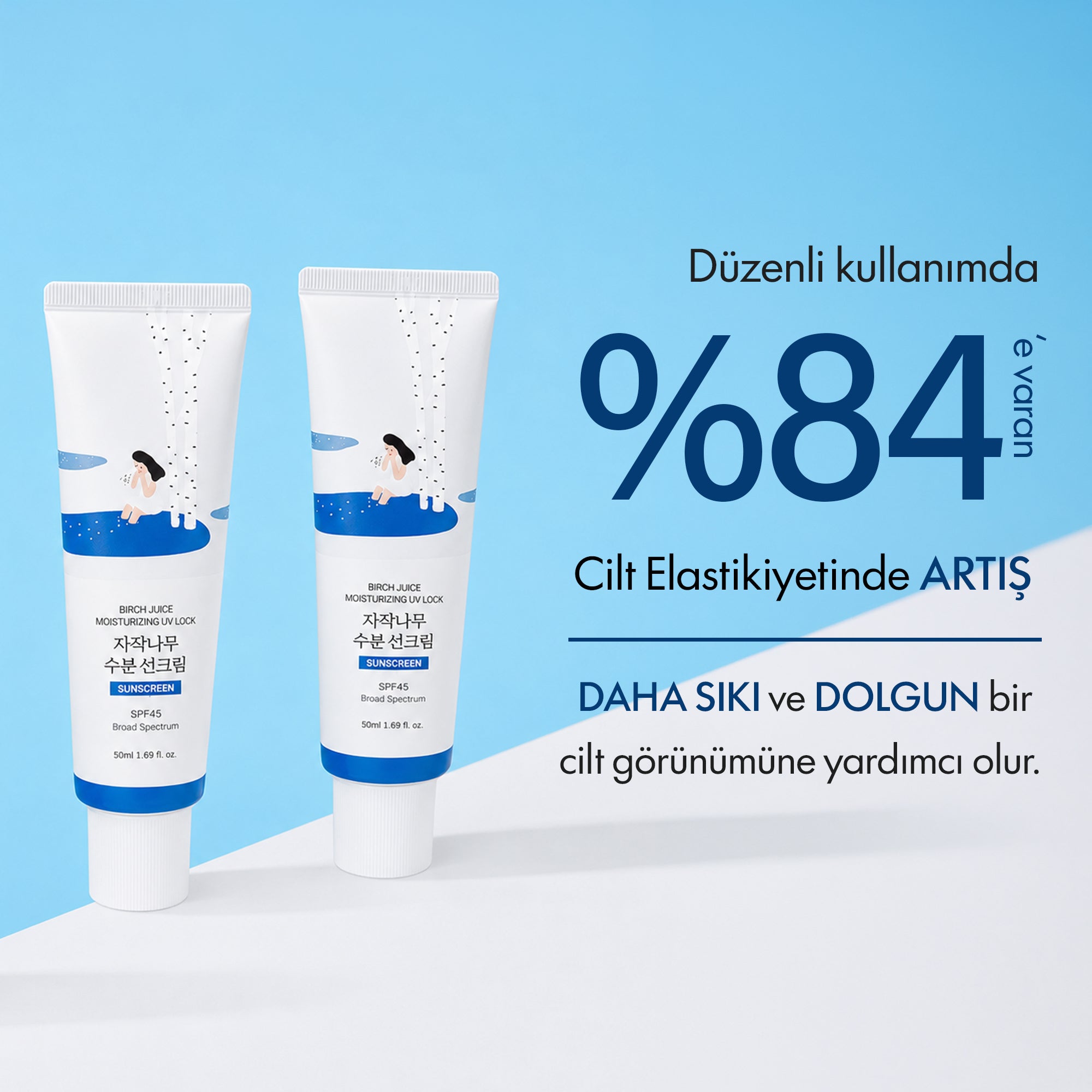 ROUND LAB - Birch Juice Nemlendirici Aydınlatıcı Güneş Kremi 50 ml