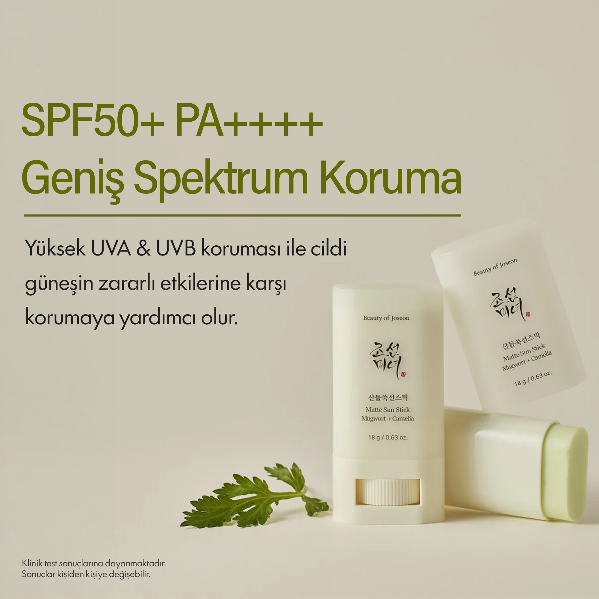 BEAUTY OF JOSEON - Matte Sun Stick Spf 50 Stick Yüz Güneş Kremi 18 g