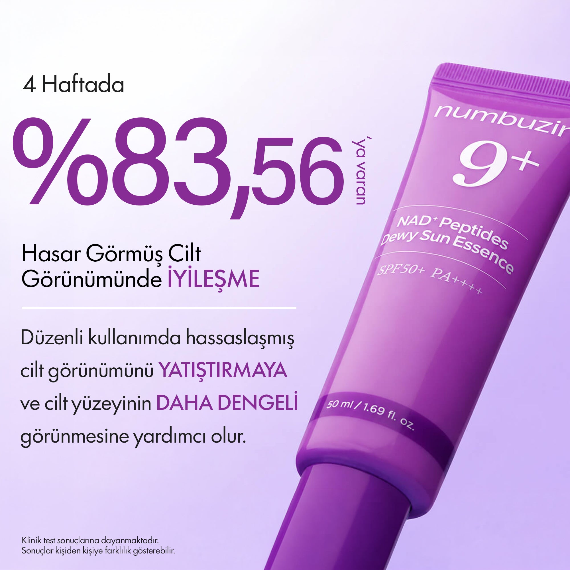 Numbuzin - No.9 NAD+ Peptide Dewy SPF 50+ Güneş Kremi 50 ml
