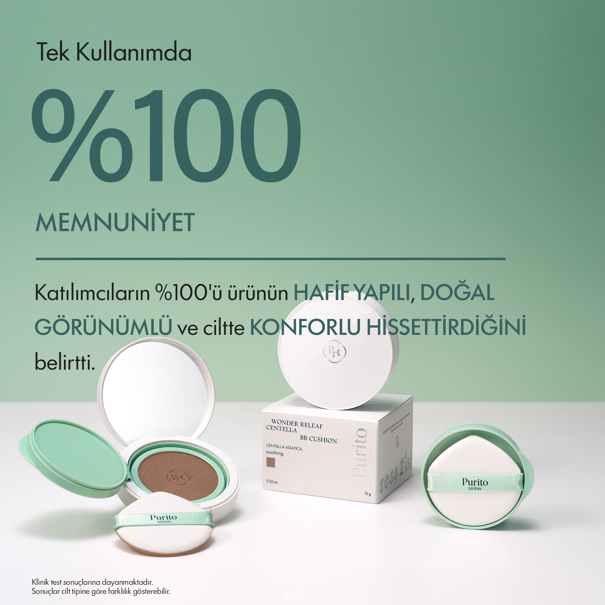 Purito Seoul - Wonder Releaf Centella BB Cushion #23 Natural Beige 15 g