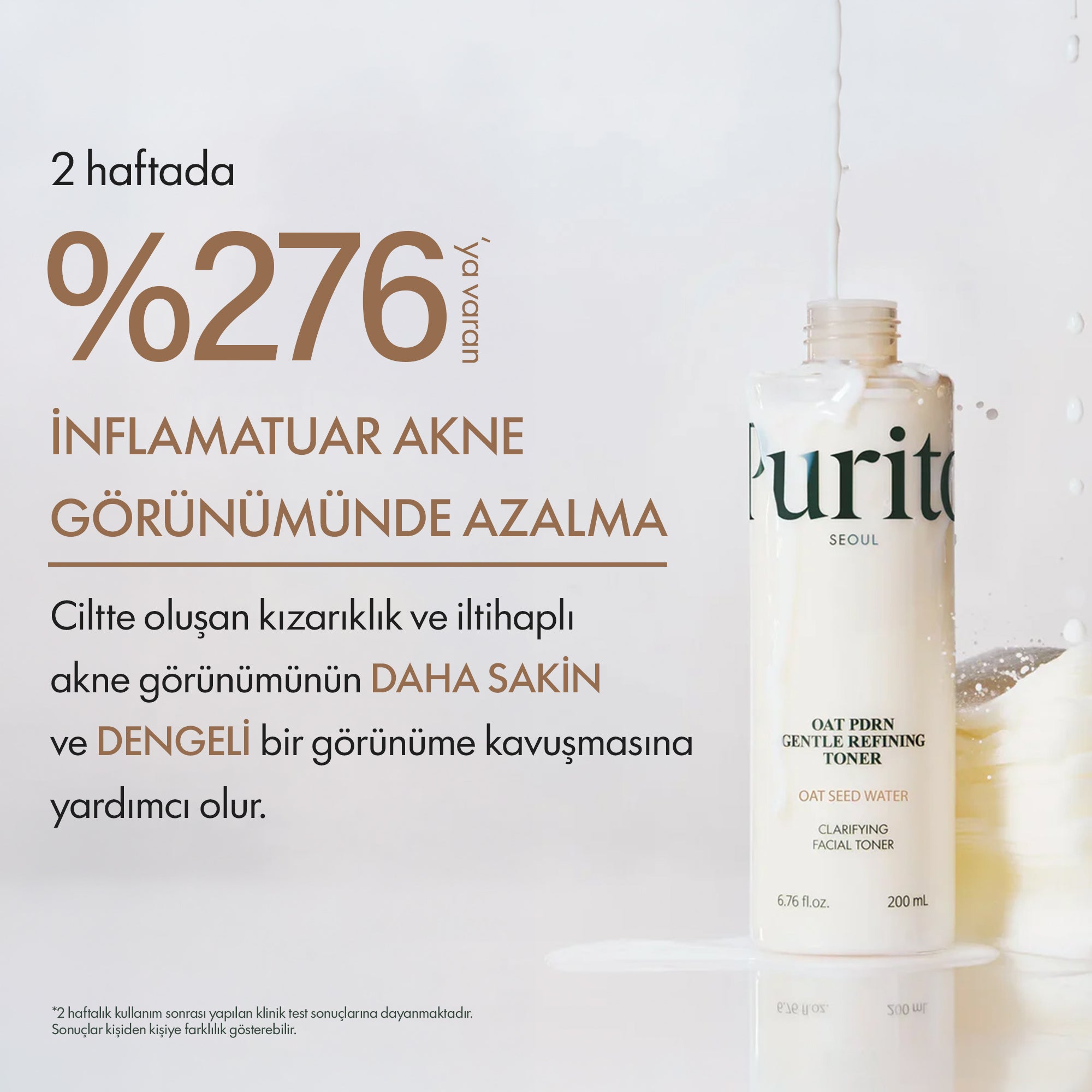 PURİTO SEOUL - Oat PDRN Gentle Refining Tonik 200 ml