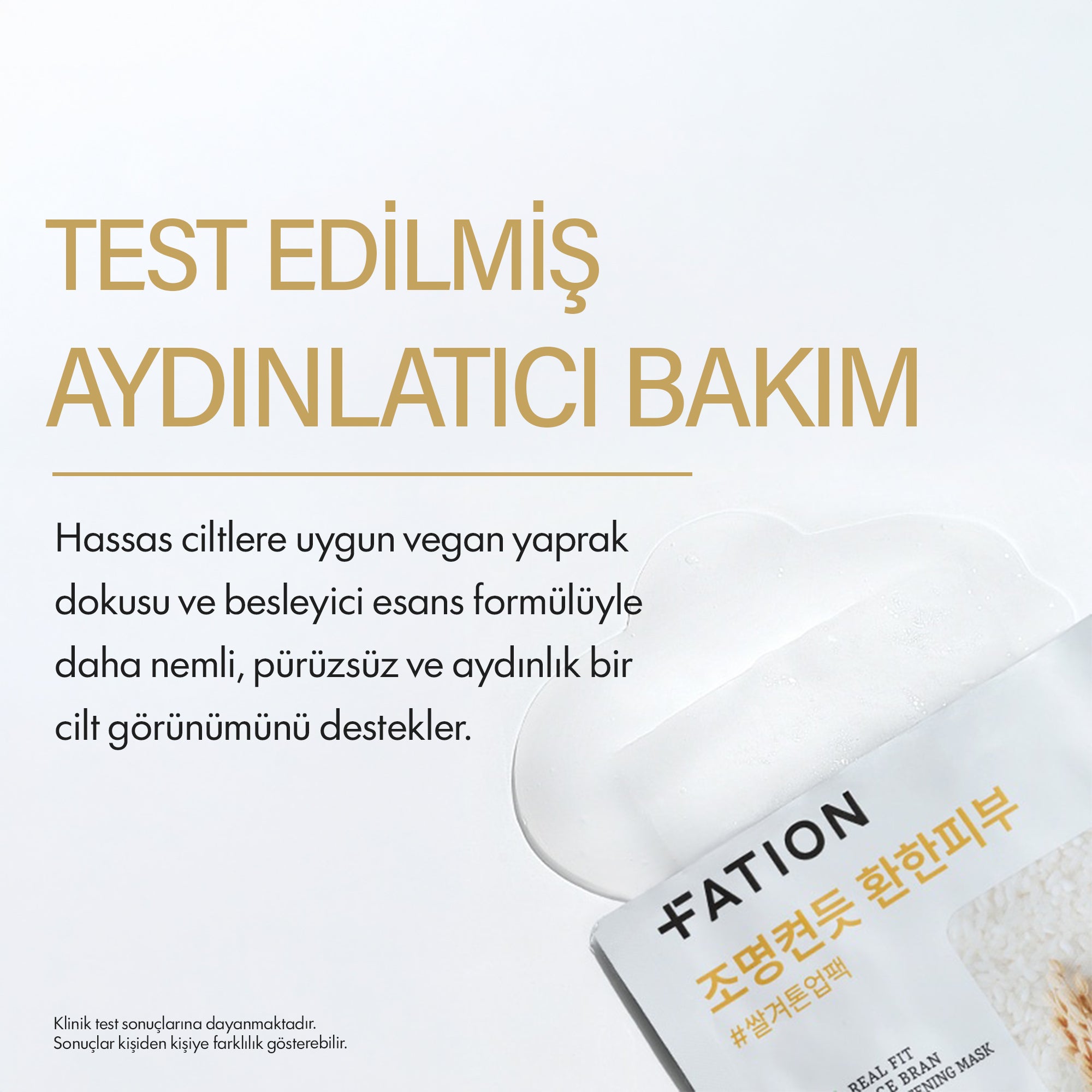 Fation - Real Fit Rice Brightening Maske 5 Adet