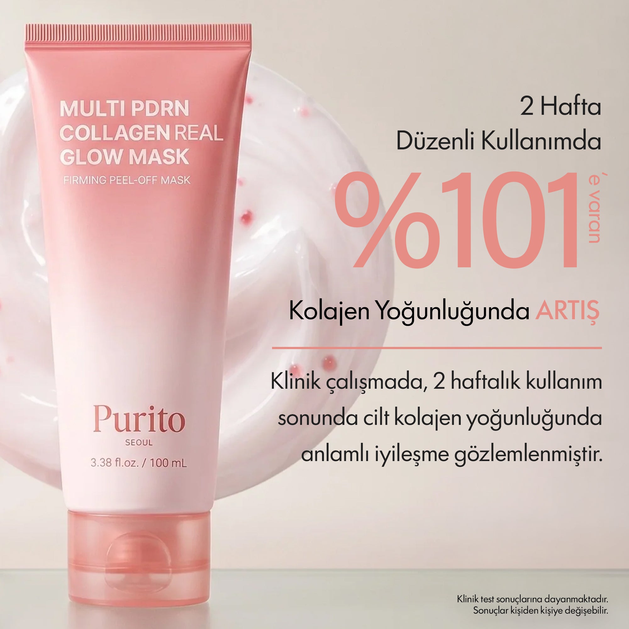 PURİTO SEOUL - Multi PDRN Collagen Real Glow Mask 100 ml