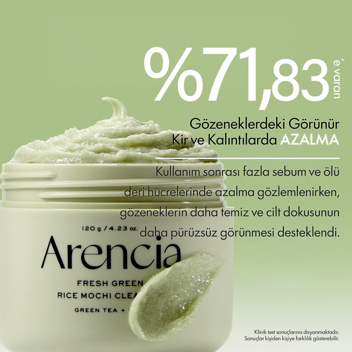Arencia - Fresh Green Rice Mochi Cleanser 120 g