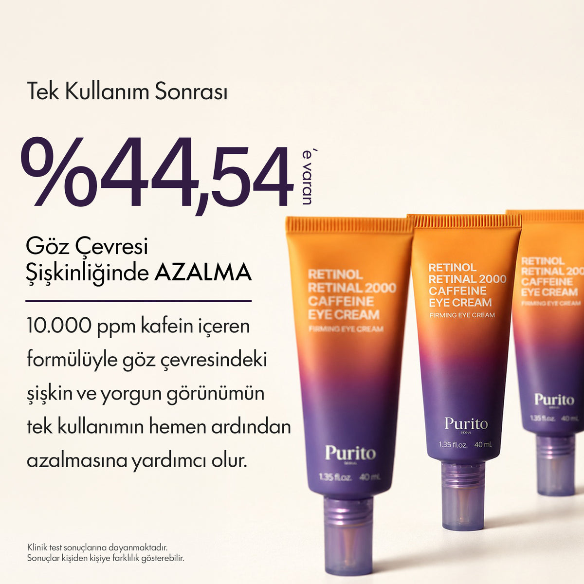 Purito Seoul - Retinol Retinal 2000 Caffeine Eye Cream 40 ml