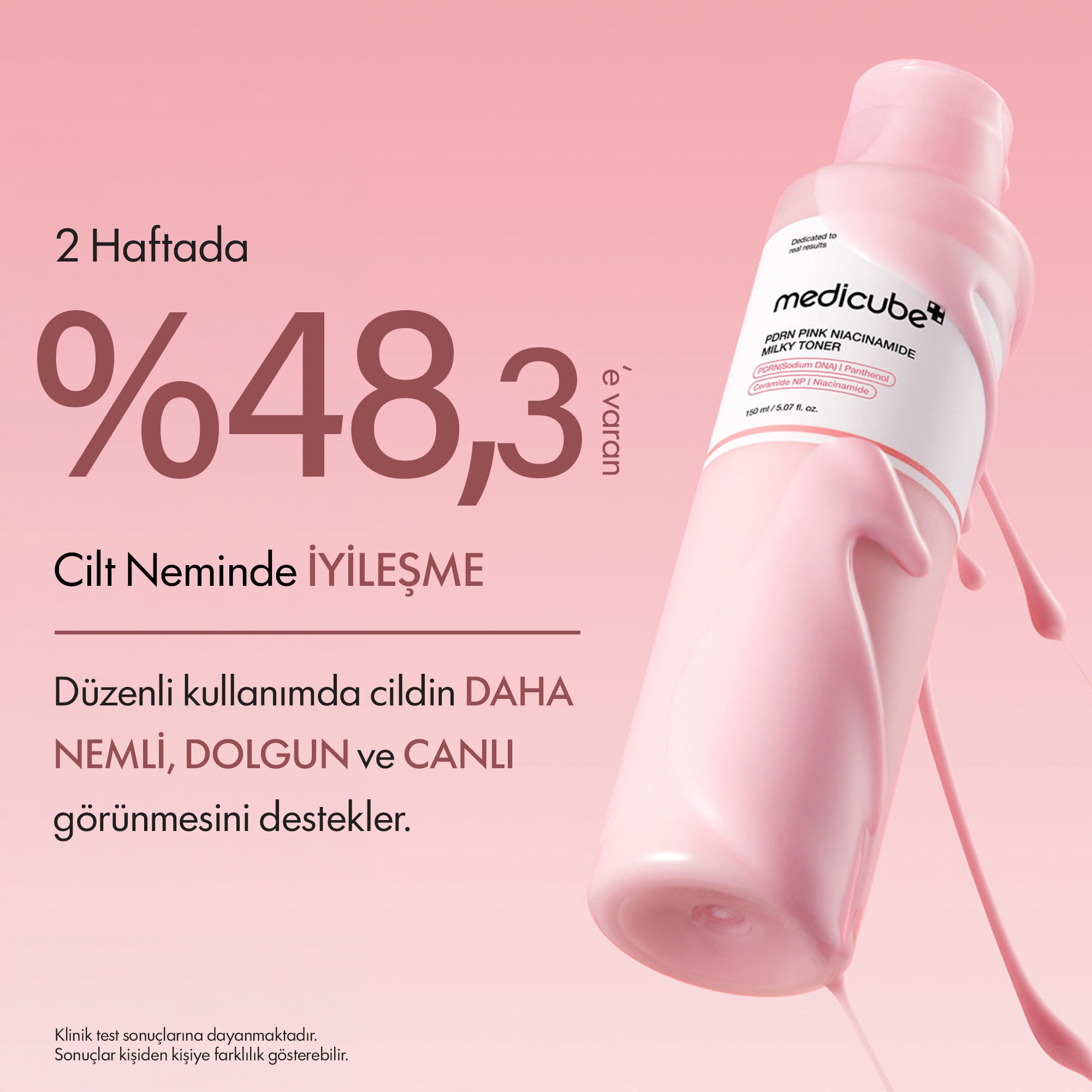 Medicube - PDRN Pİnk Niacinamide Milky Tonik 150 ml