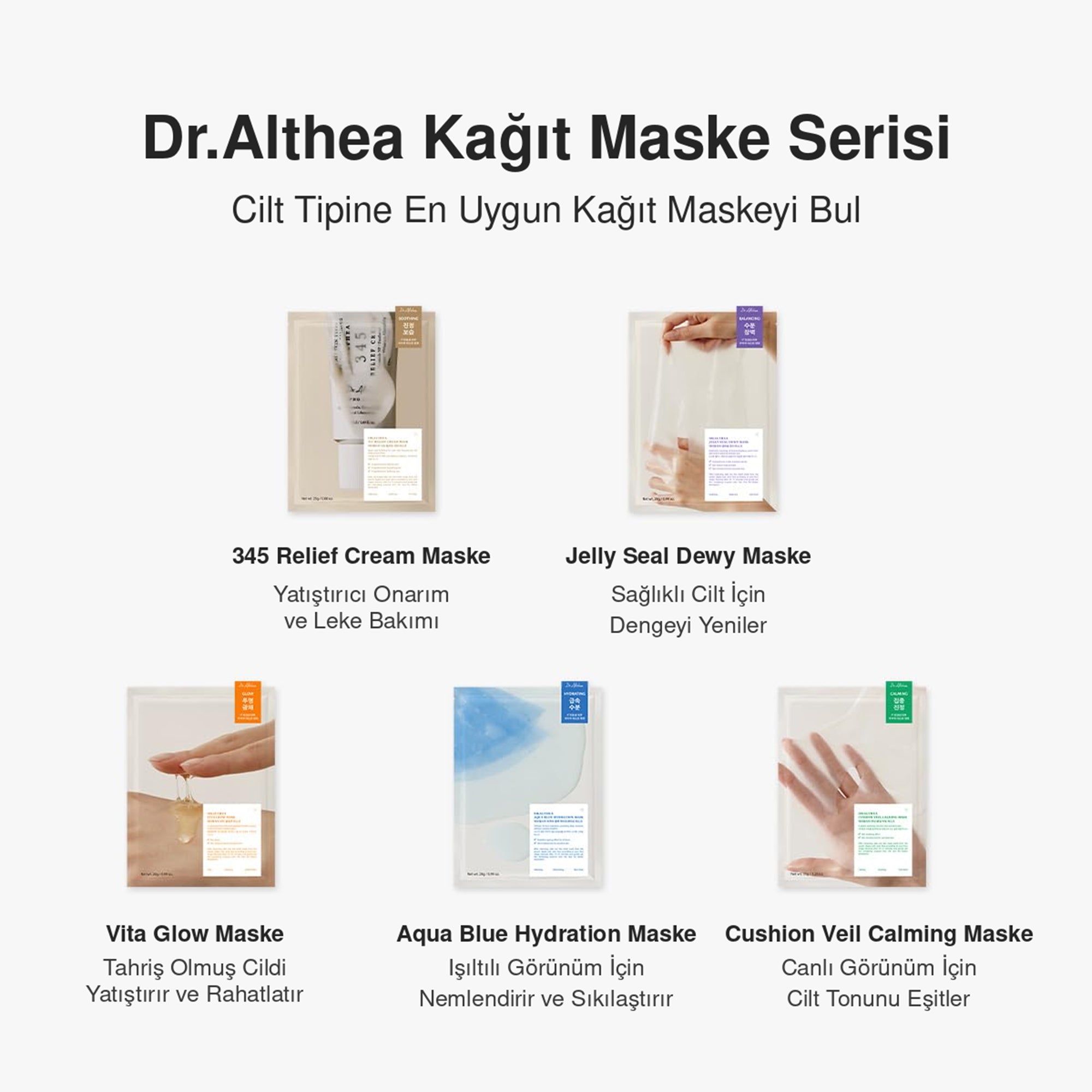 DR ALTHEA - Aqua Blue Hydration Maske 4'lü Set