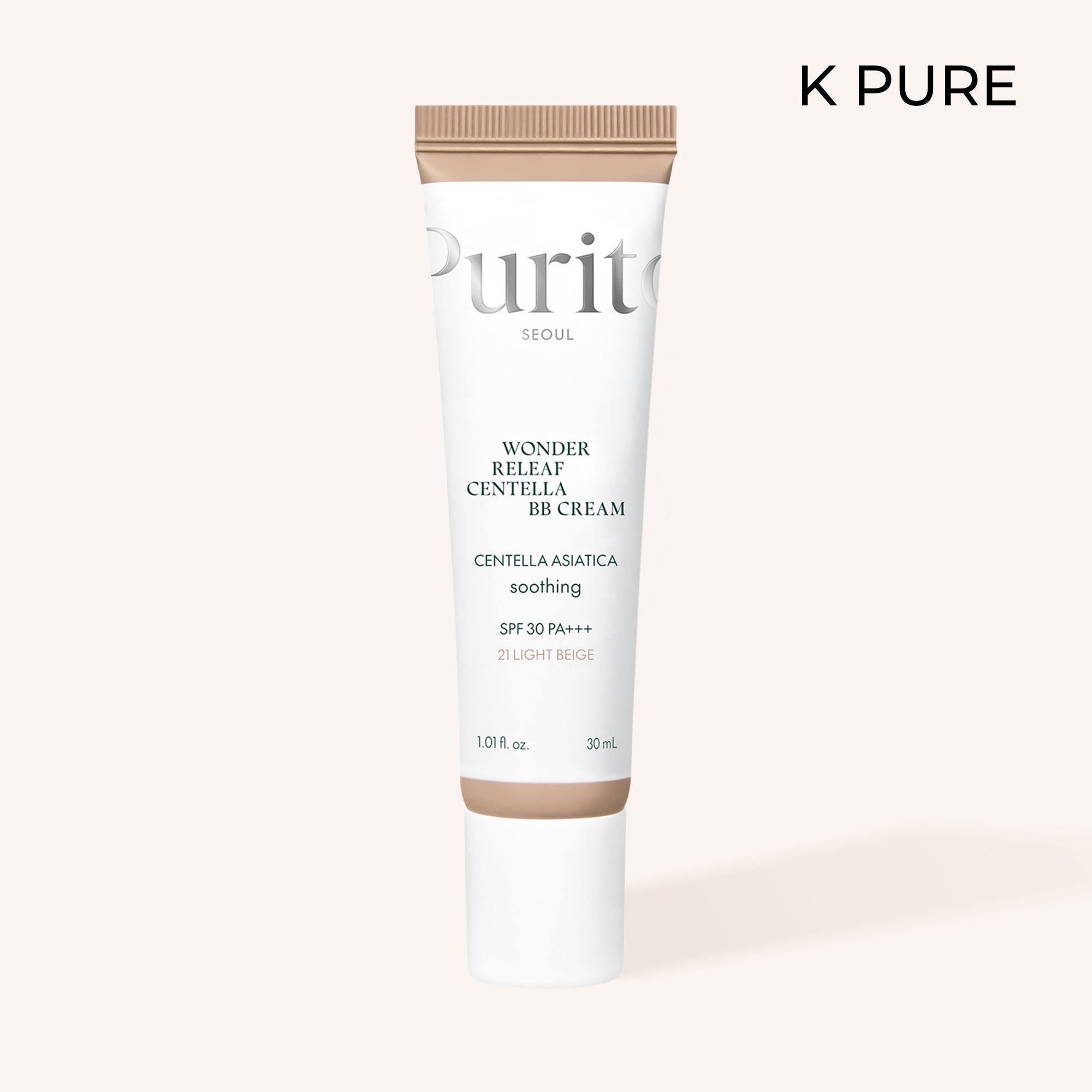 PURİTO SEOUL - Wonder Releaf Centella BB Krem SPF30 PA+++ #21 Light Beige 30 ml