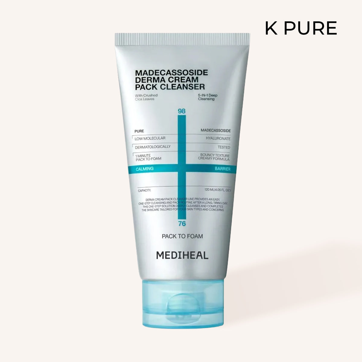 Mediheal - Madecassoide Derma Cream Pack Cleanser 120 ml