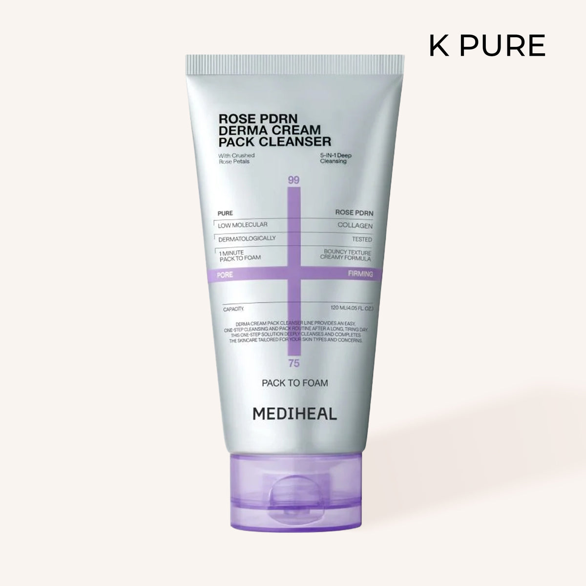 Mediheal - Rose PDRN Derma Cream Pack Celanser 120 ml