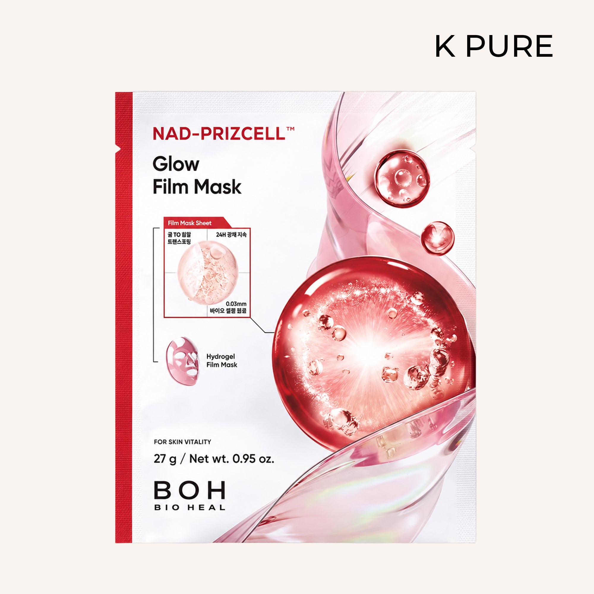 BOH Bioheal - NAD PRIZCELL™ Glow Film Maske