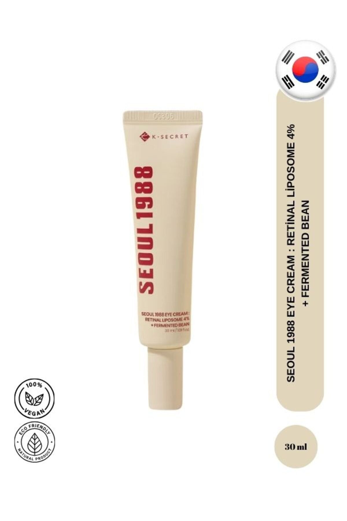 K SECRET - Seoul 1988 Eye Cream Retinal Liposome 4% + Fermented Bean 30 ml